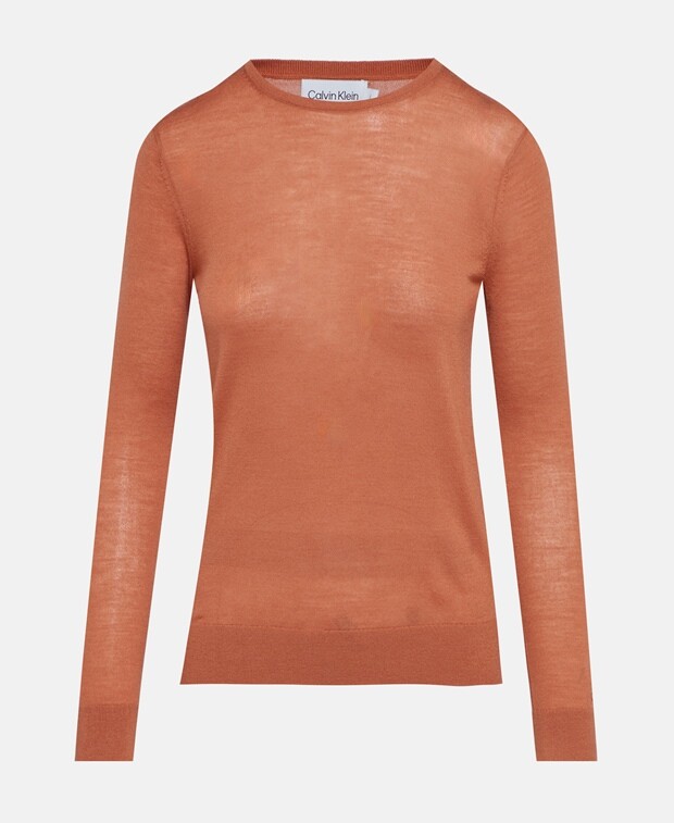 

Шерстяной джемпер Calvin Klein, цвет Russet