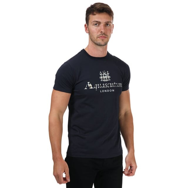

Футболка мужская темно-синего цвета Aquascutum, синий
