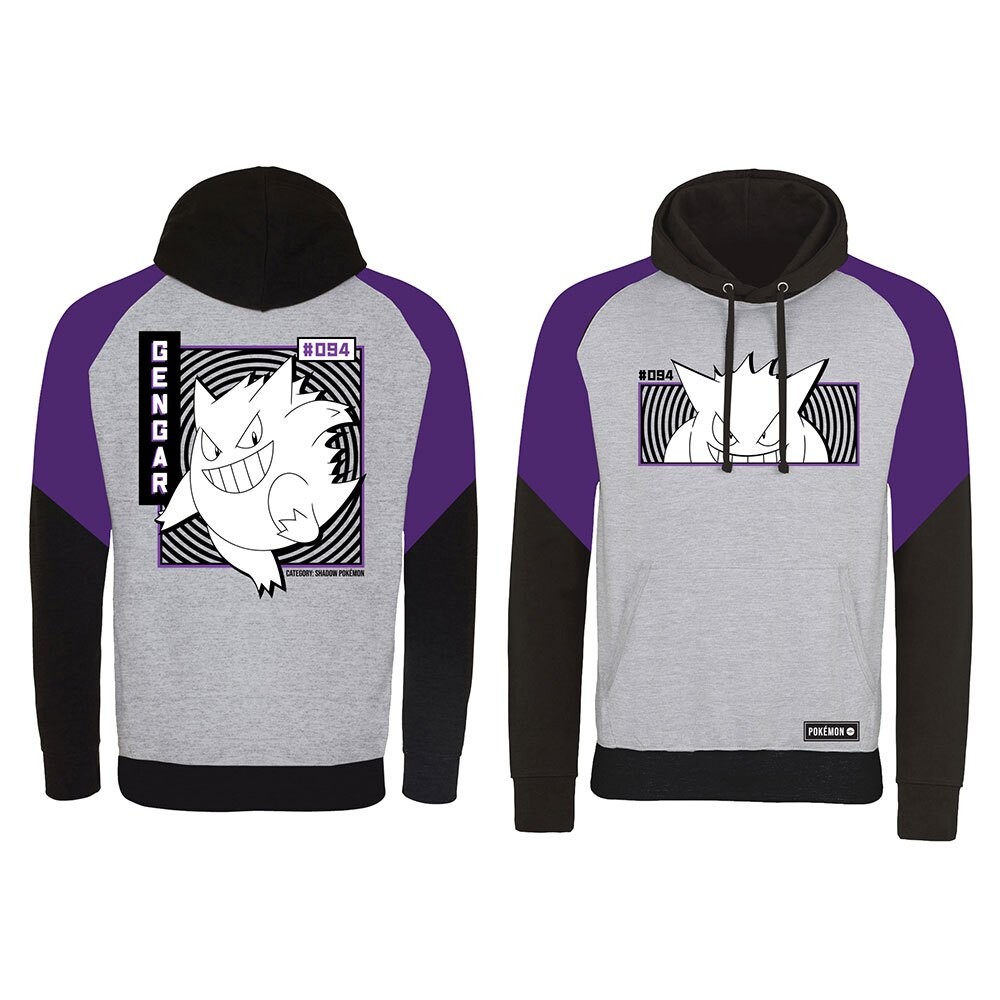 

Худи Heroes Official Pokemon Gengar Shadow, серый