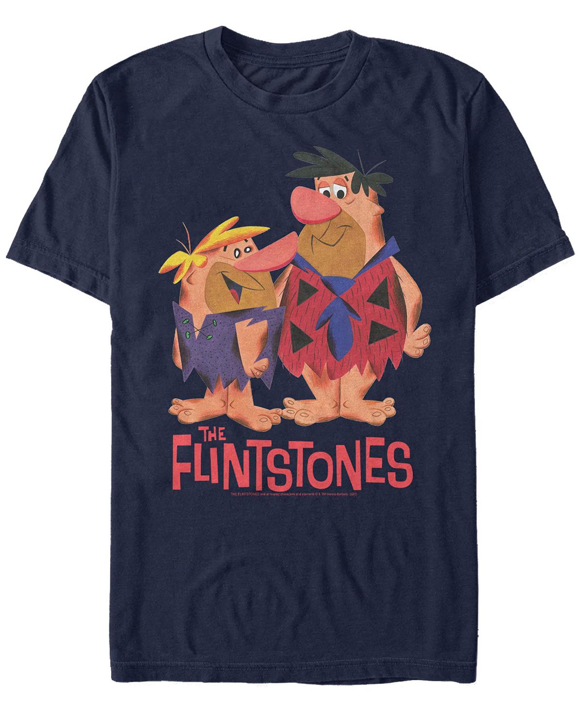 Мужская текстурированная футболка с коротким рукавом The Flintstones Barney Fred Fifth Sun