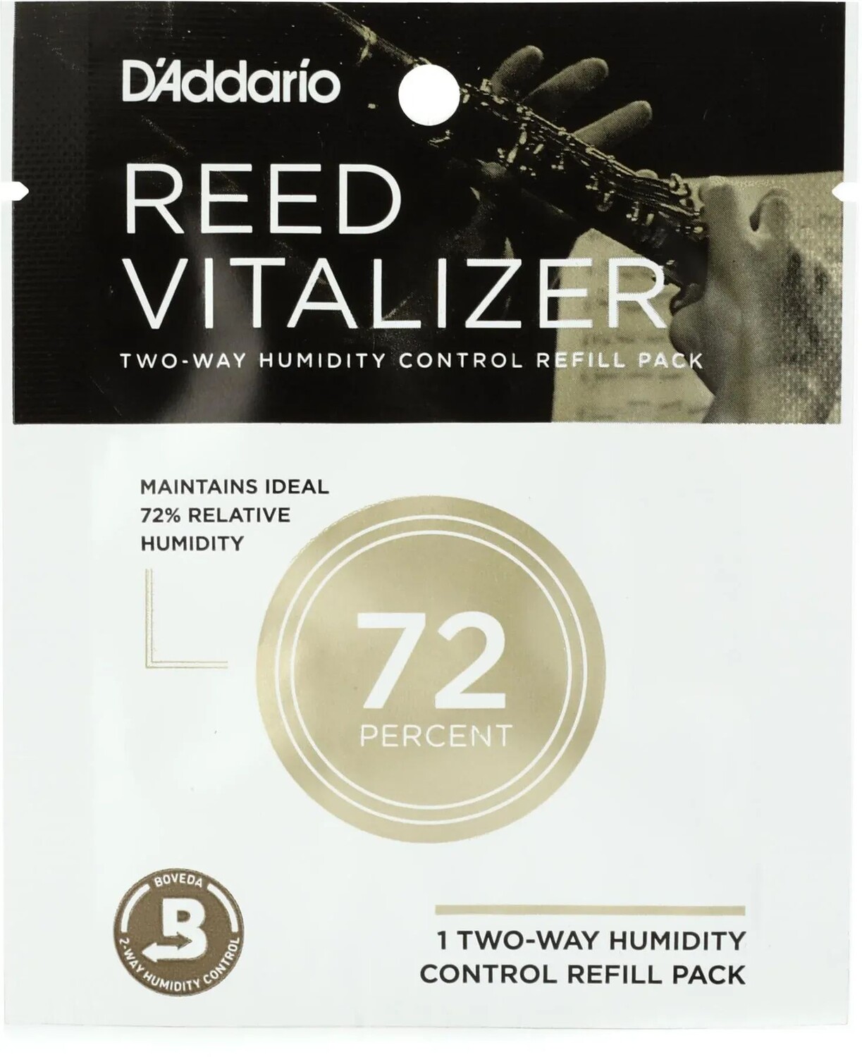 

D'Addario Woodwinds Reed Vitalizer, одинарная сменная упаковка - влажность 72 %