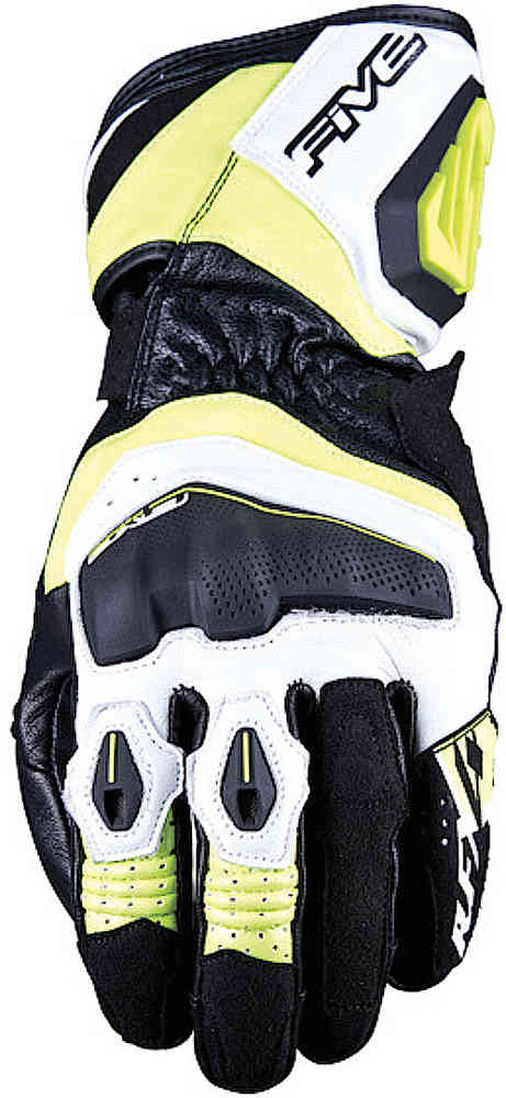 Мотоциклетные перчатки RFX4 EVO Five, черный/белый/флуоресцентный желтый