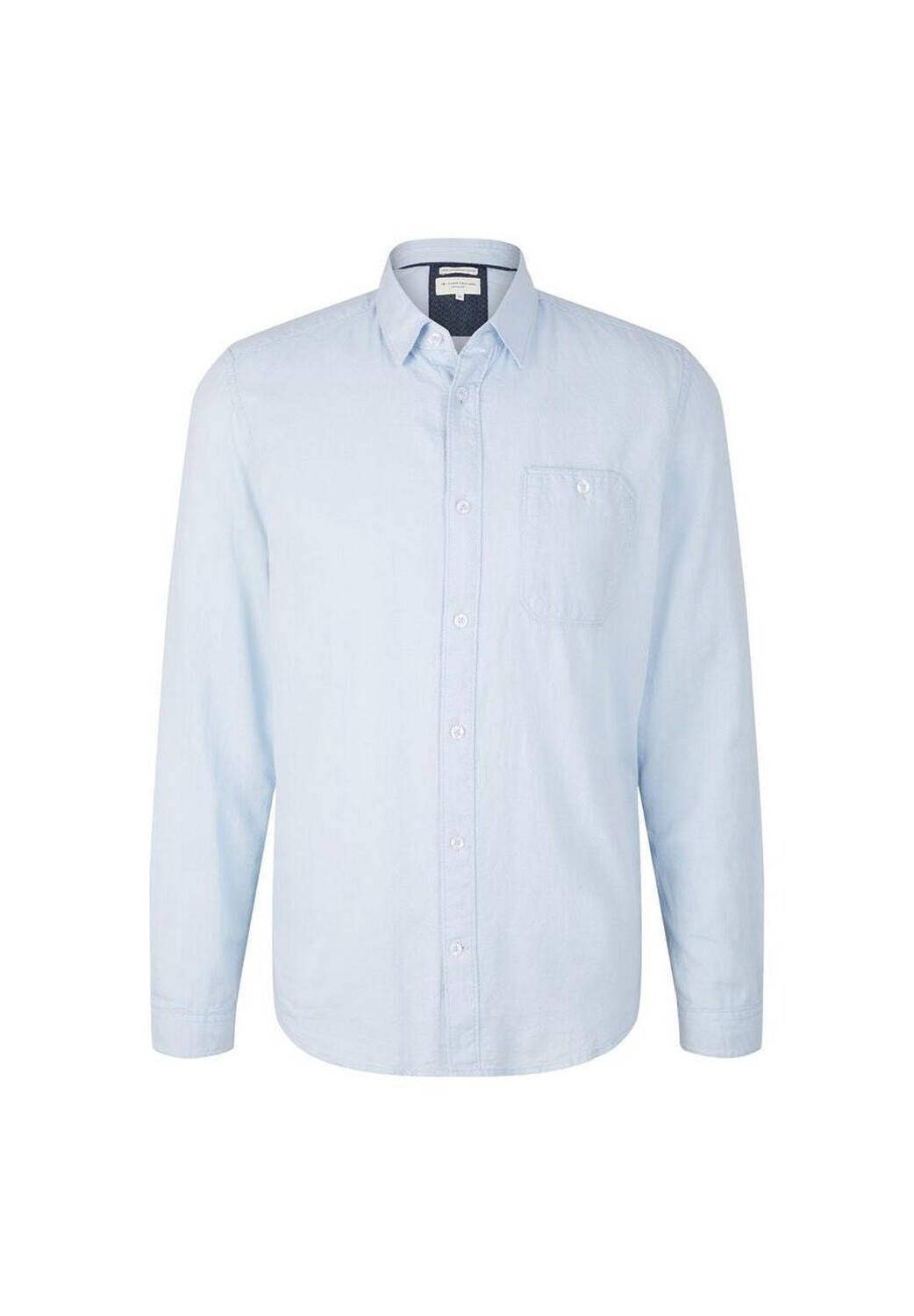

Рубашка с длинным рукавом TOM TAILOR, цвет Light Blue White Structure