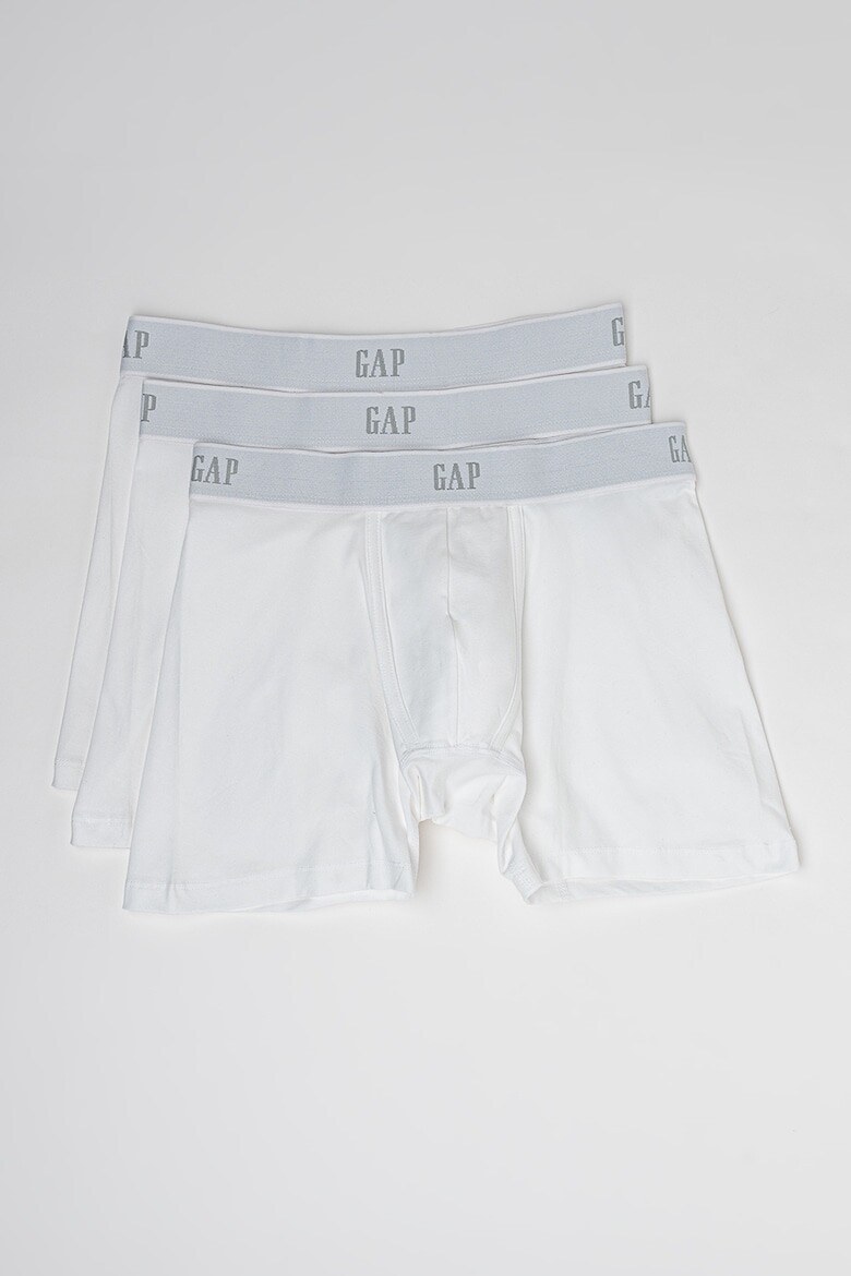 

Боксеры из органического хлопка, 3 пары Gap, белый