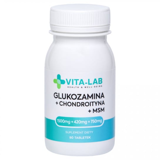 Elevita, Вита-Лаб, БАД для активного образа жизни Глюкозамин + Хондроитин + МСМ, 90 таб.
