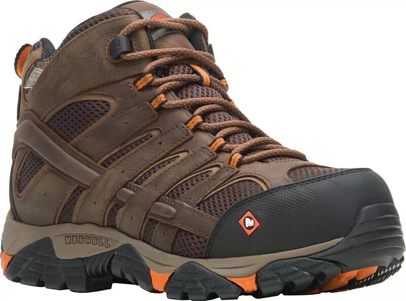 

Мужские рабочие ботинки Merrell Vertex Mid водонепроницаемые с комбинированным носком