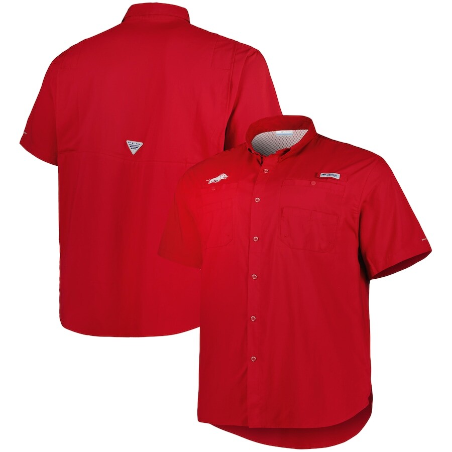 

Рубашка Columbia Arkansas Razorbacks, кардинал
