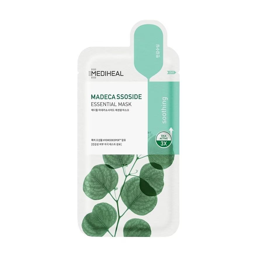 

Mediheal Madecassoside Essential Mask 1’S แผ่นมาสก์หน้า на основе лосьона รอยด, Green