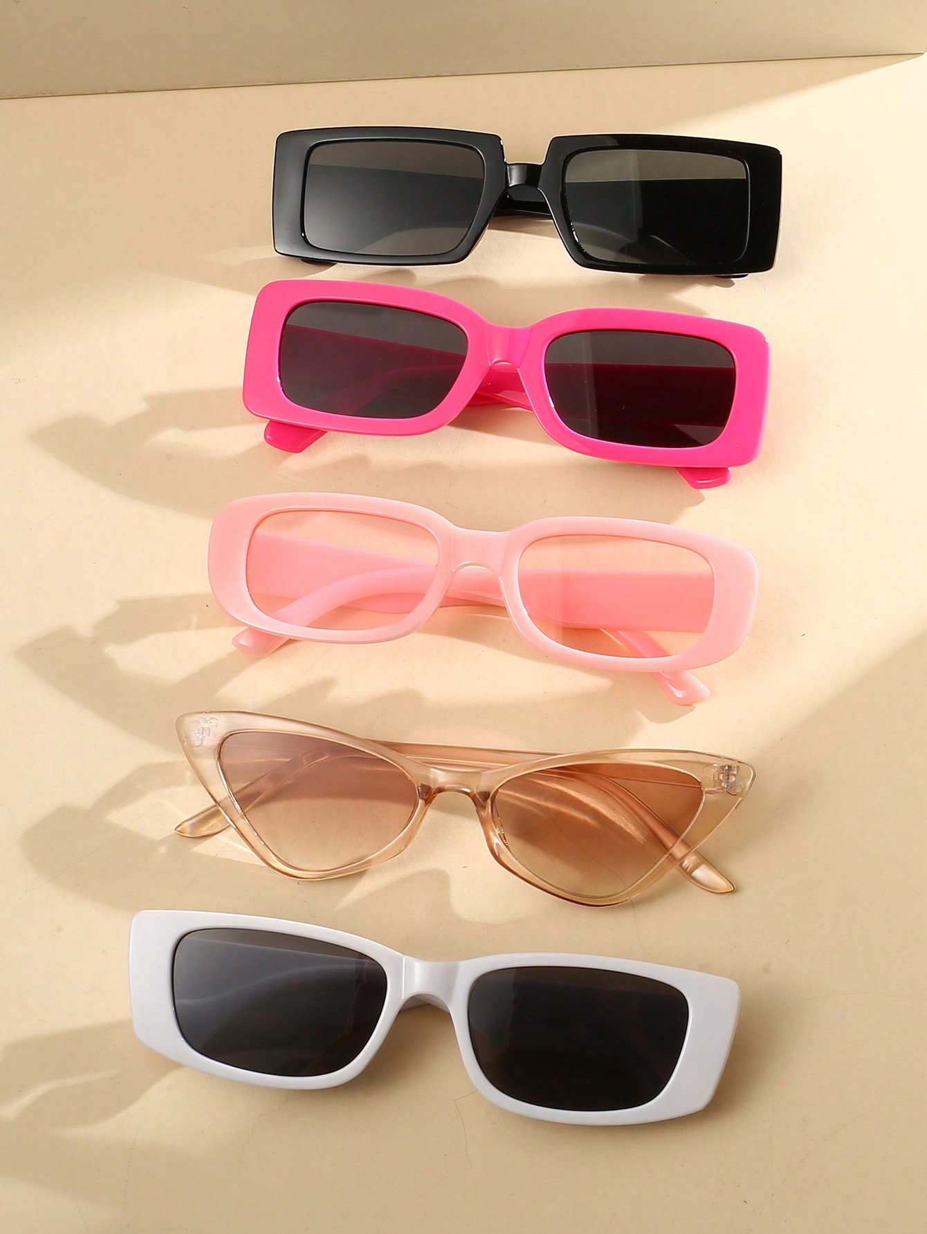 5 шт./компл. модные солнцезащитные очки в стиле ретро
