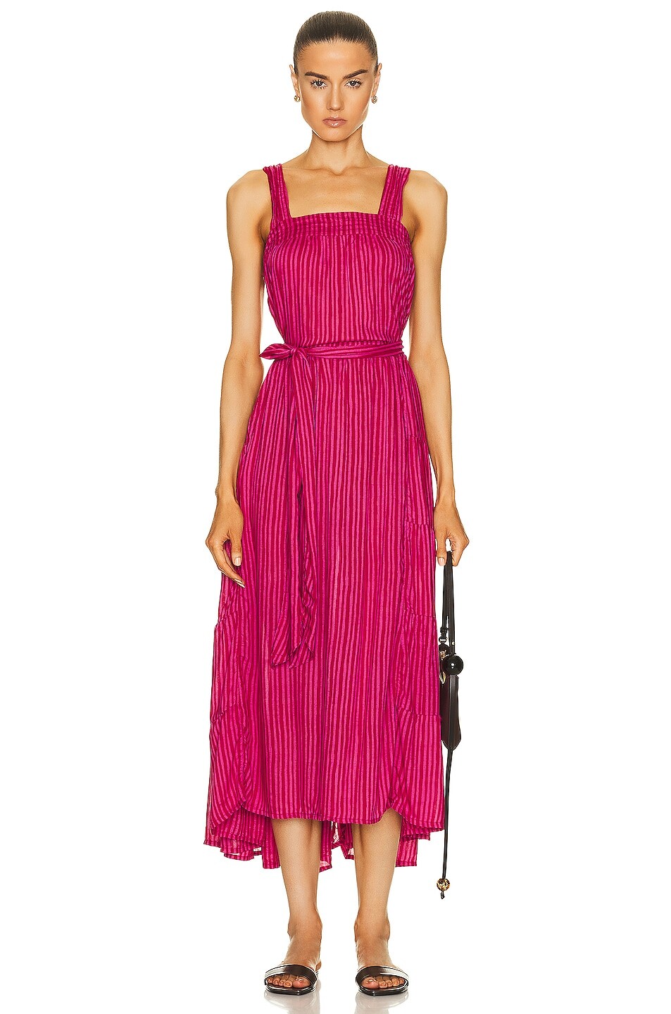 

Платье макси Natalie Martin Jasmine, цвет Painted Stripe Fuchsia