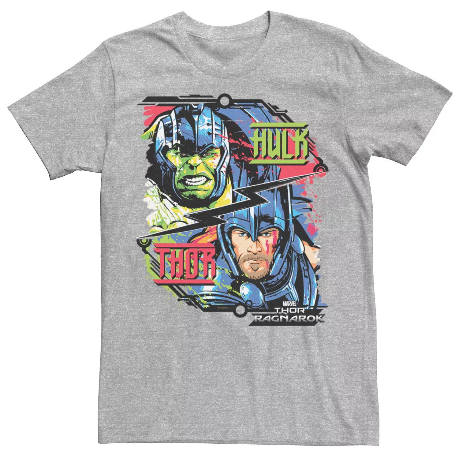 Мужская футболка Marvel Thor Ragnarok Hulk Champ vs God of Thunder Licensed Character