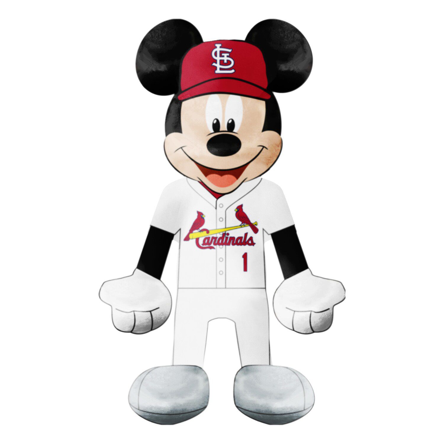 

Northwest x Disney St. Louis Cardinals Микки Маус Клауд Плюшевый приятель Unbranded