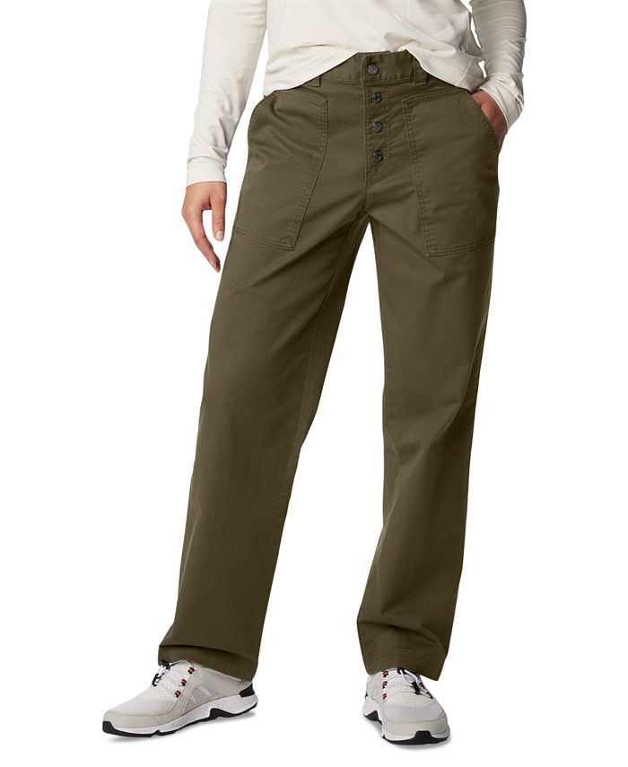 Женские хлопковые брюки Holly Hideaway Columbia, зеленый