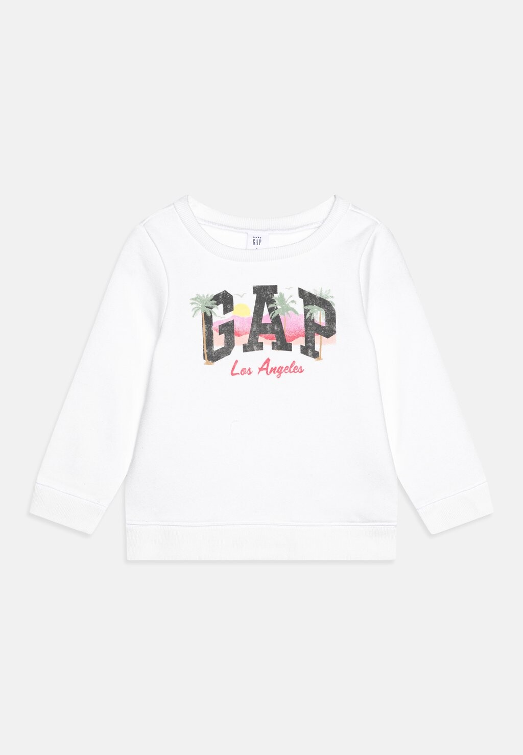 цена Толстовка Logo City Crew Toddler Girl GAP, белый