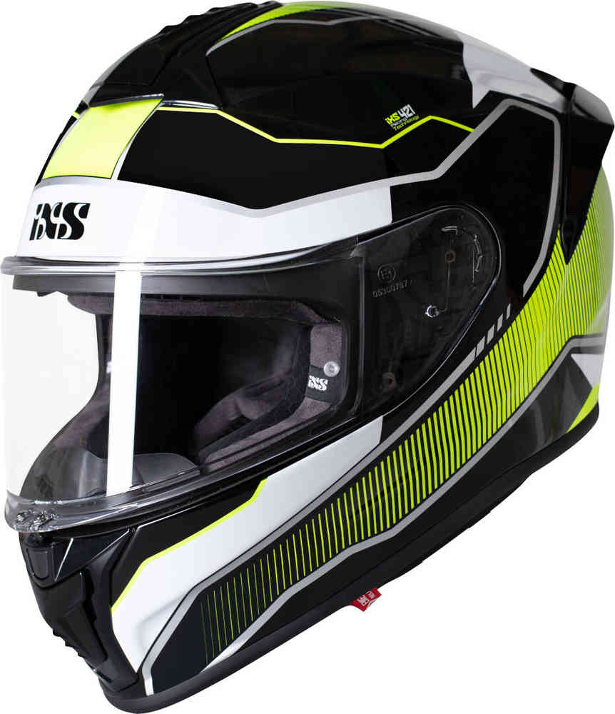 421 ФГ 2.1 Шлем IXS, черный/белый/желтый шлем ixs 460 fg 2 0 желтый