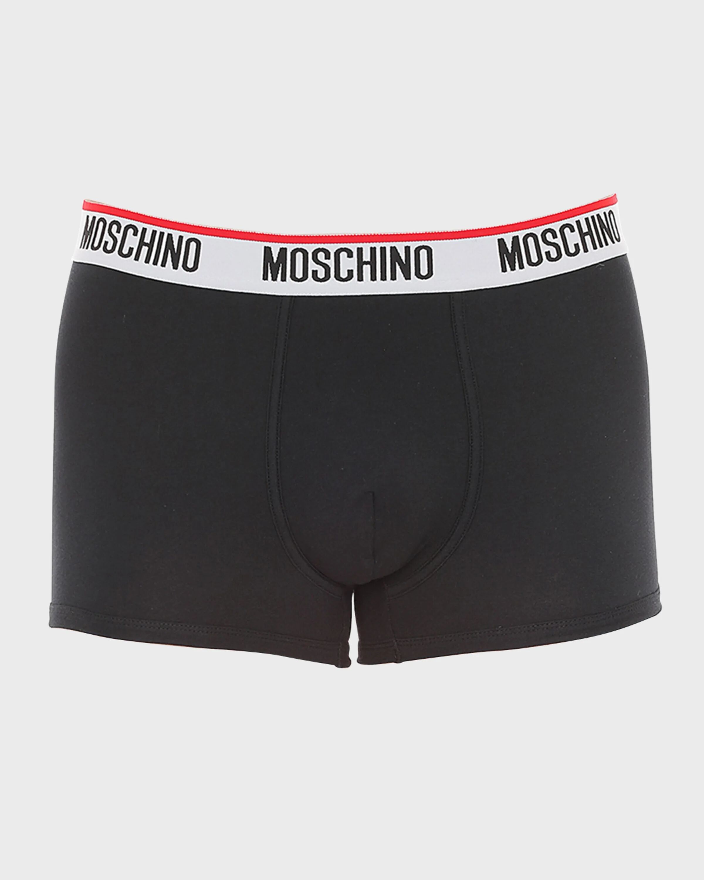 

Мужские одинарные трусы-боксеры с поясом и логотипом Moschino, черный