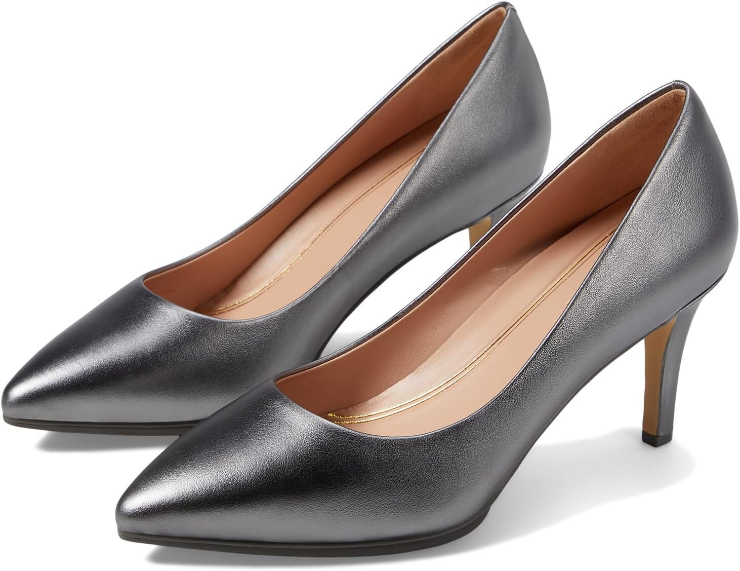 

Туфли Grand Ambition Pump (75 mm) Cole Haan, цвет Dark Silver Leather