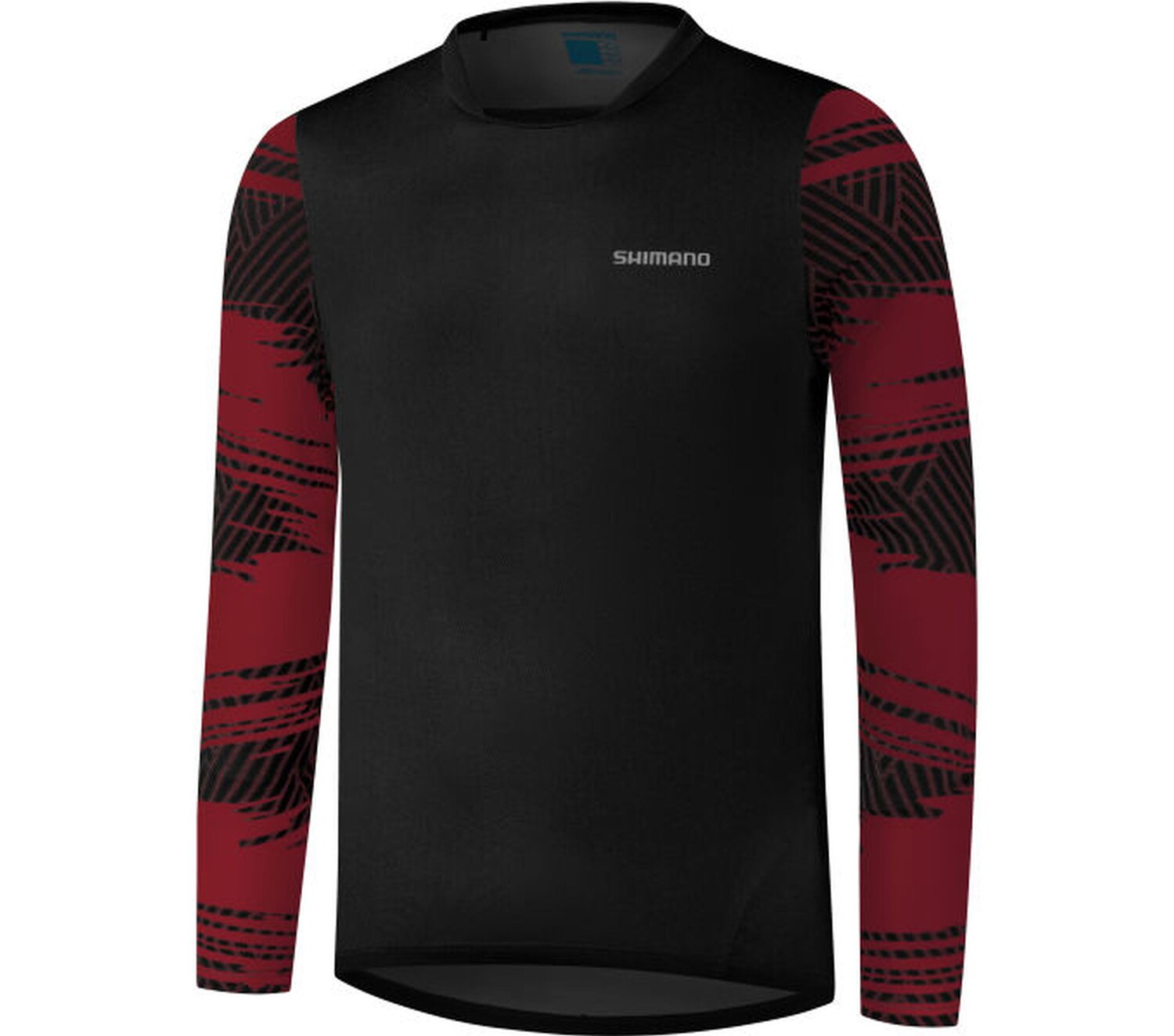 Рубашка SHIMANO Long Sleeve Jersey MYOKO L.S., цвет Spicy Red рубашка shimano long sleeve jersey warm printed myoko цвет zinfandel