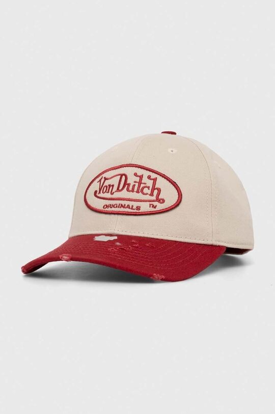 

Бейсболка из хлопка Von Dutch, красный