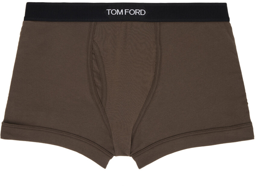 

Коричневые жаккардовые боксеры TOM FORD