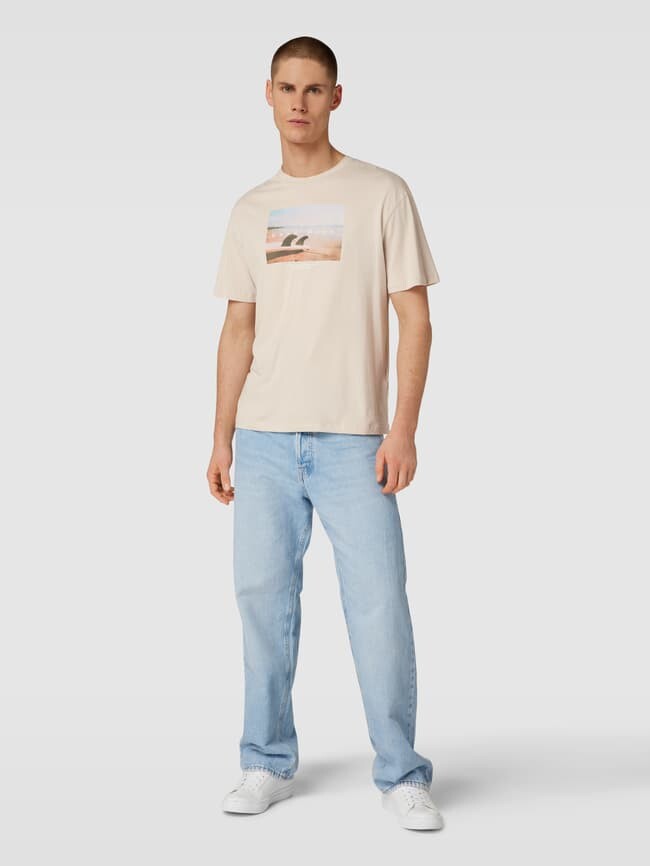 

Футболка с мотивным принтом модель «КОПЕНГАГЕН» Jack & Jones, бежевый