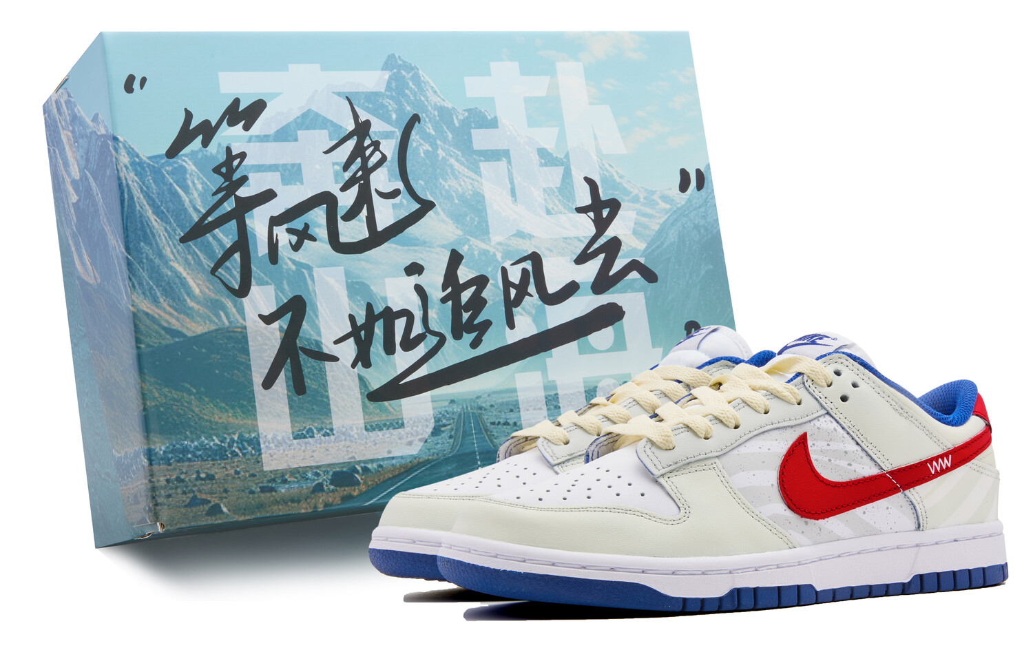 

Кроссовки Nike Dunk Skateboarding Shoes Women's Low-top White/red, цвет Customized