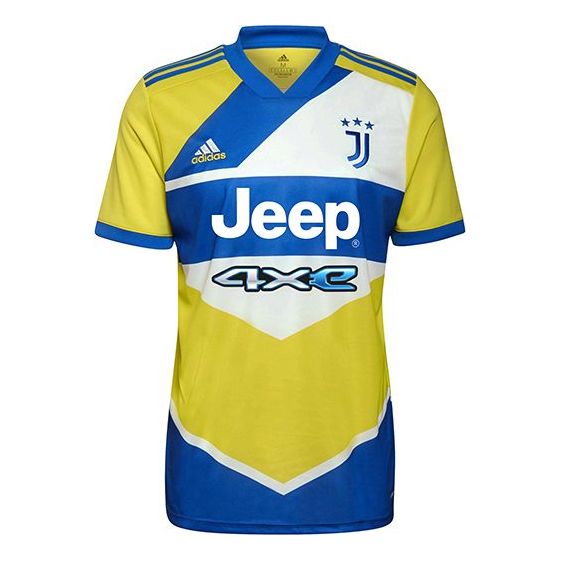 Майка Men's adidas Training Sports Short Sleeve Soccer/Football Jersey SW Fan Edition 21-22 Season Juventus Away Yellow, желтый