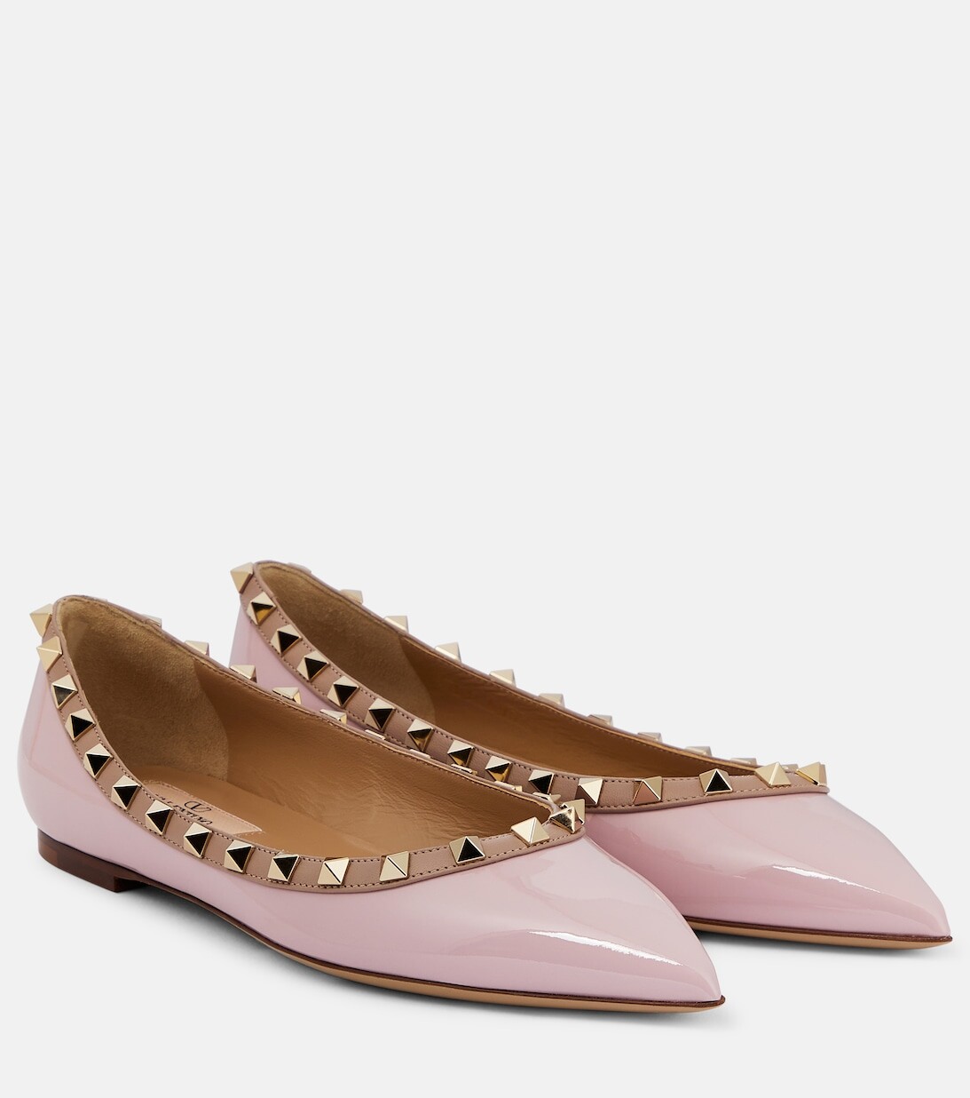 

Лакированные балетки Rockstud Valentino Garavani, фиолетовый