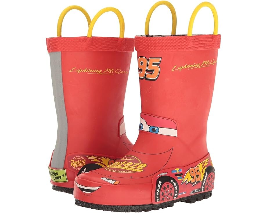 

Ботинки Western Chief Lightning McQueen Rain Boots, красный