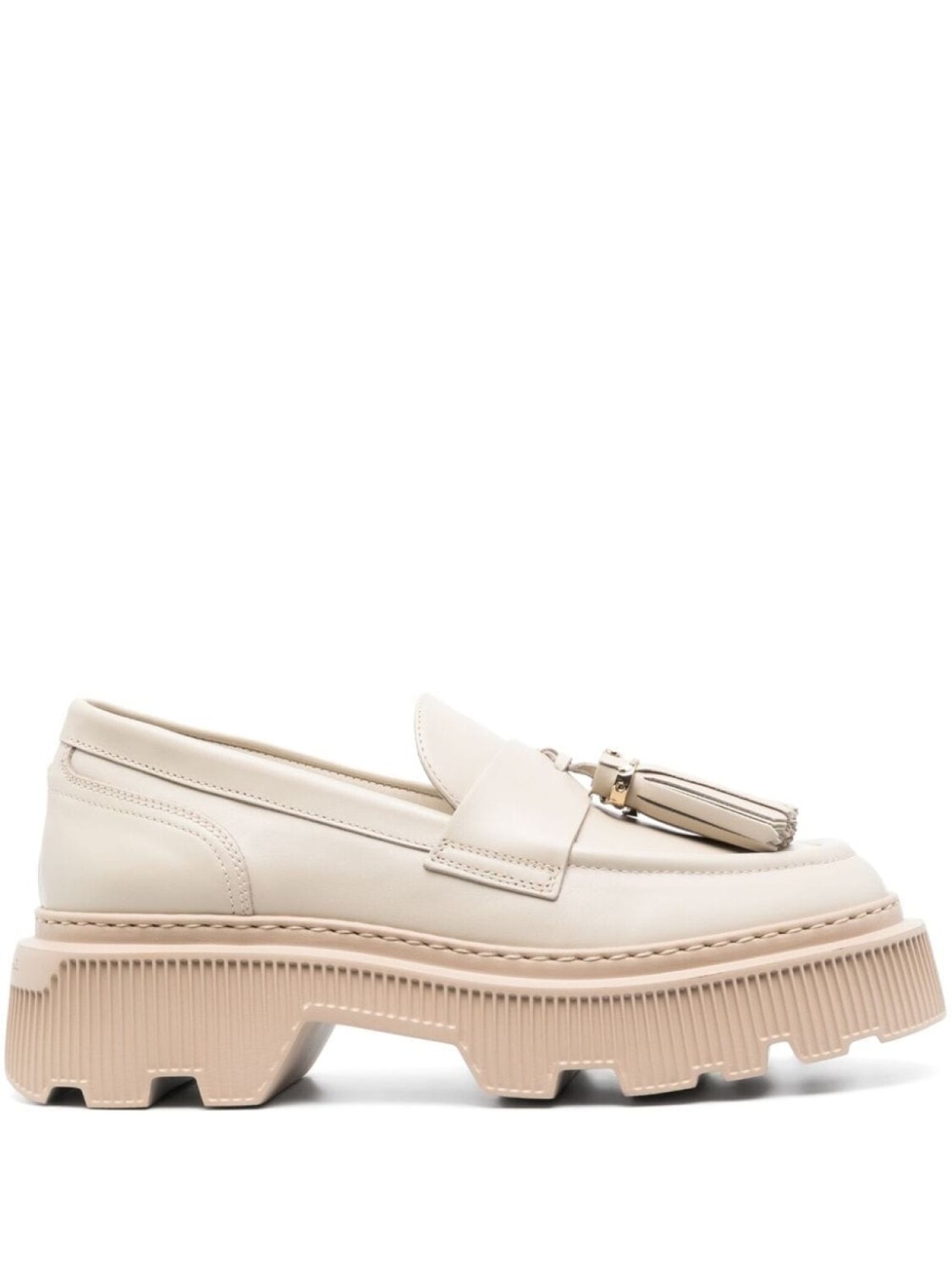 

Santoni лоферы с кисточками, серый