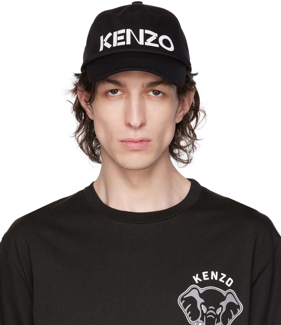 

Черная кепка Paris Graphy, средняя Kenzo