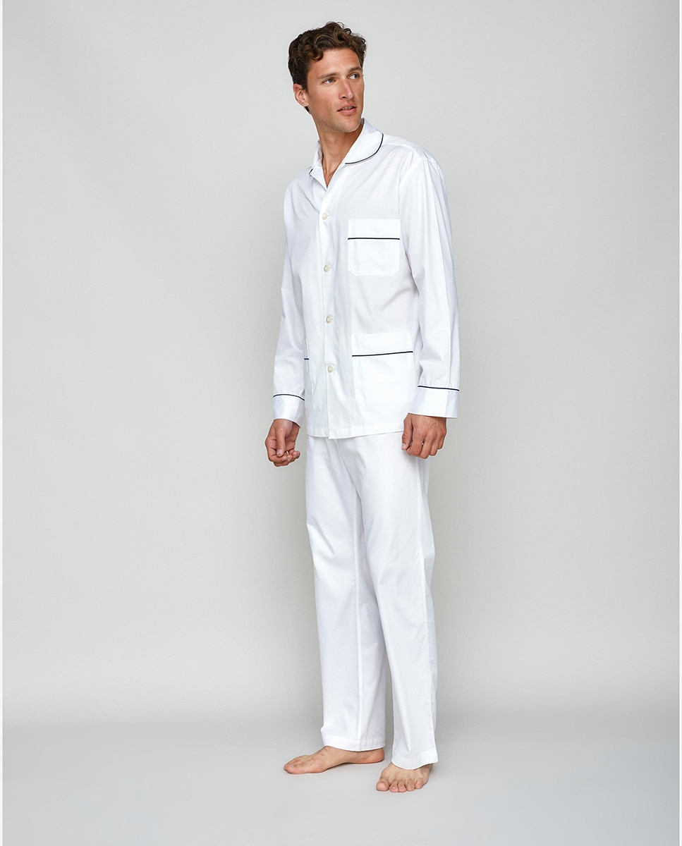 Белая мужская пижама Mirto, белый фотографии