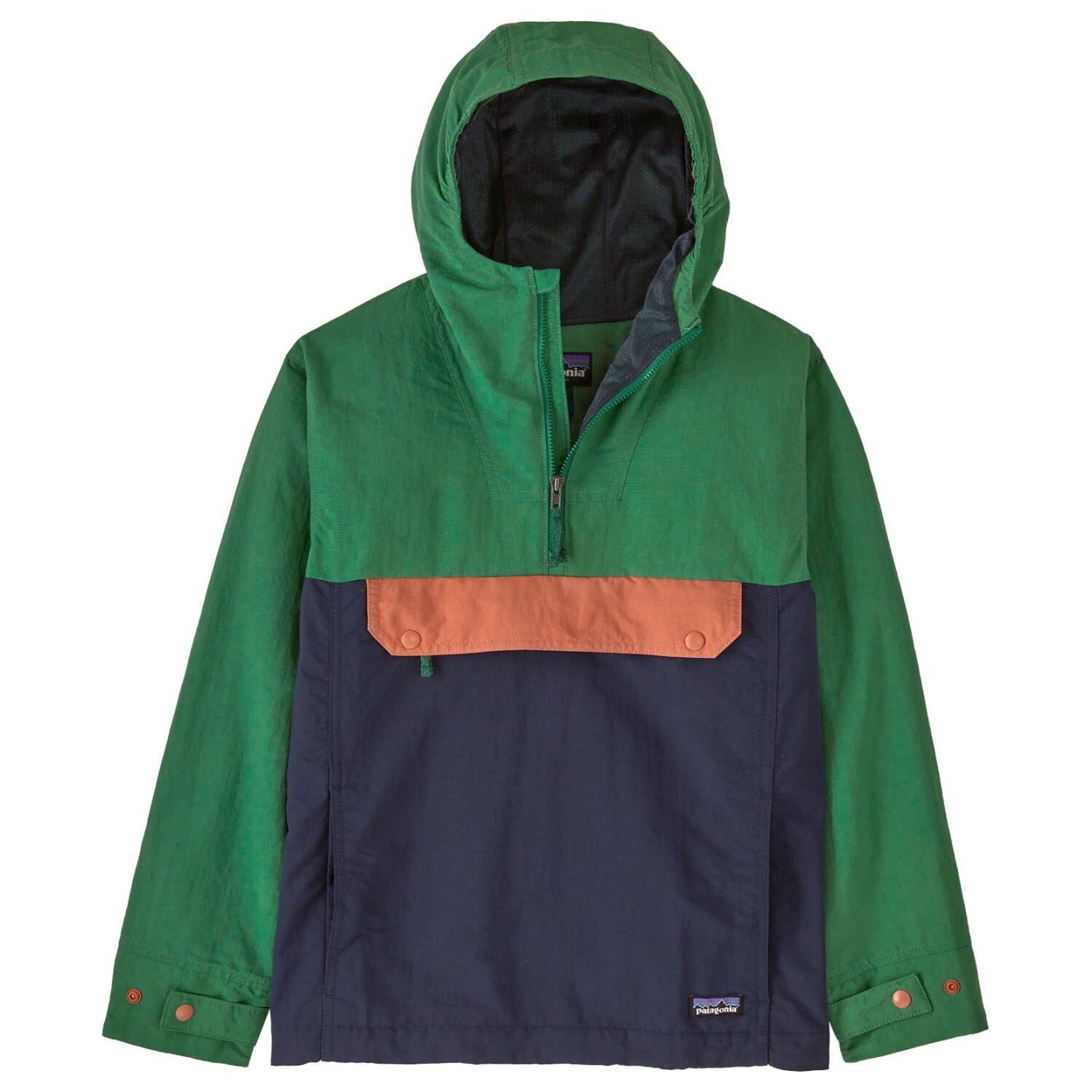 Повседневная куртка Patagonia Boy's Isthmus Anorak, цвет New Navy дождевик k s isthmus anorak unisex patagonia цвет subtidal blue