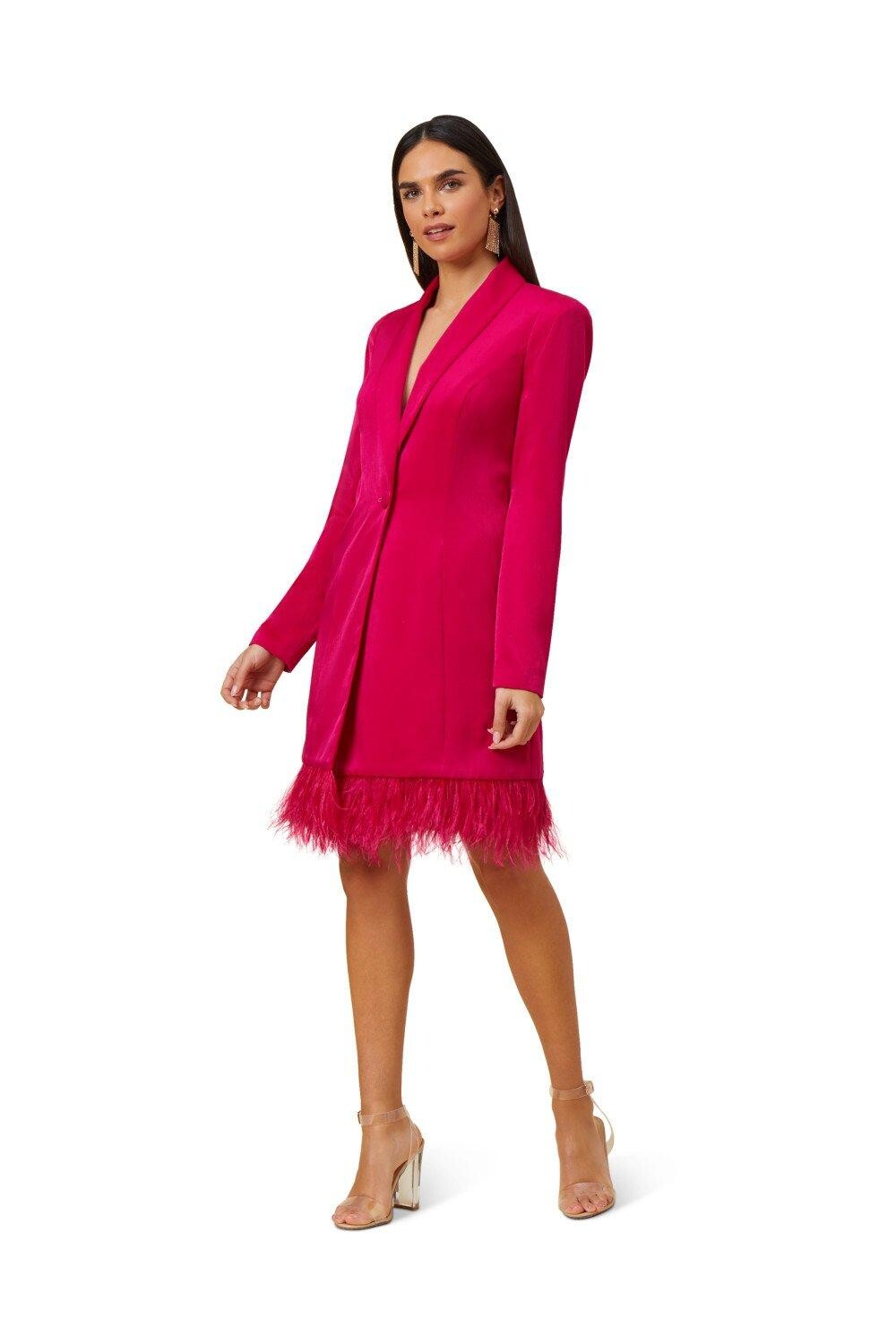 

Платье-смокинг Charmeuse Aidan by Adrianna Papell, розовый