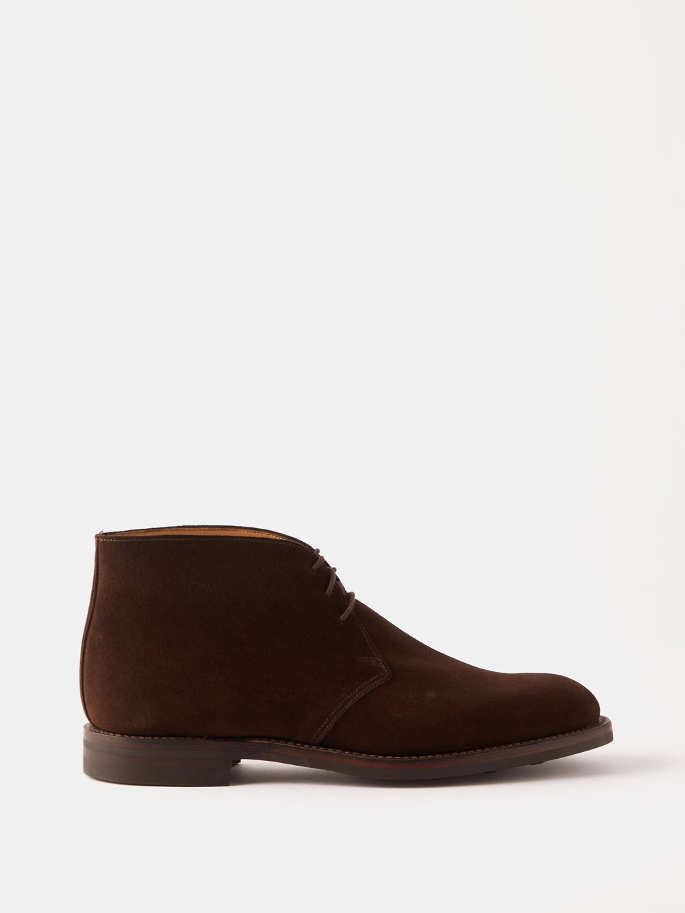 Замшевые ботинки chukka chiltern Crockett & Jones, коричневый