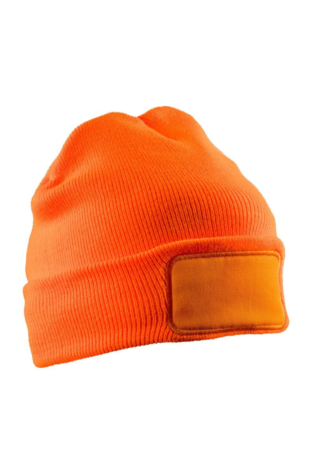 Зимняя шапка Thinsulate для печати Result, оранжевый перчатки трикотажные акрил цвет оранжевый двойная манжета россия сибртех