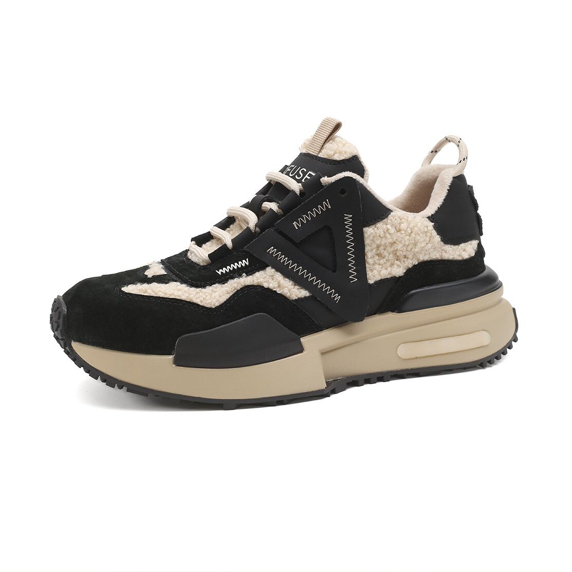 

Кроссовки D:FUSE SCANDINAVIA Lifestyle Shoes Women's Low-top, черный/бежевый