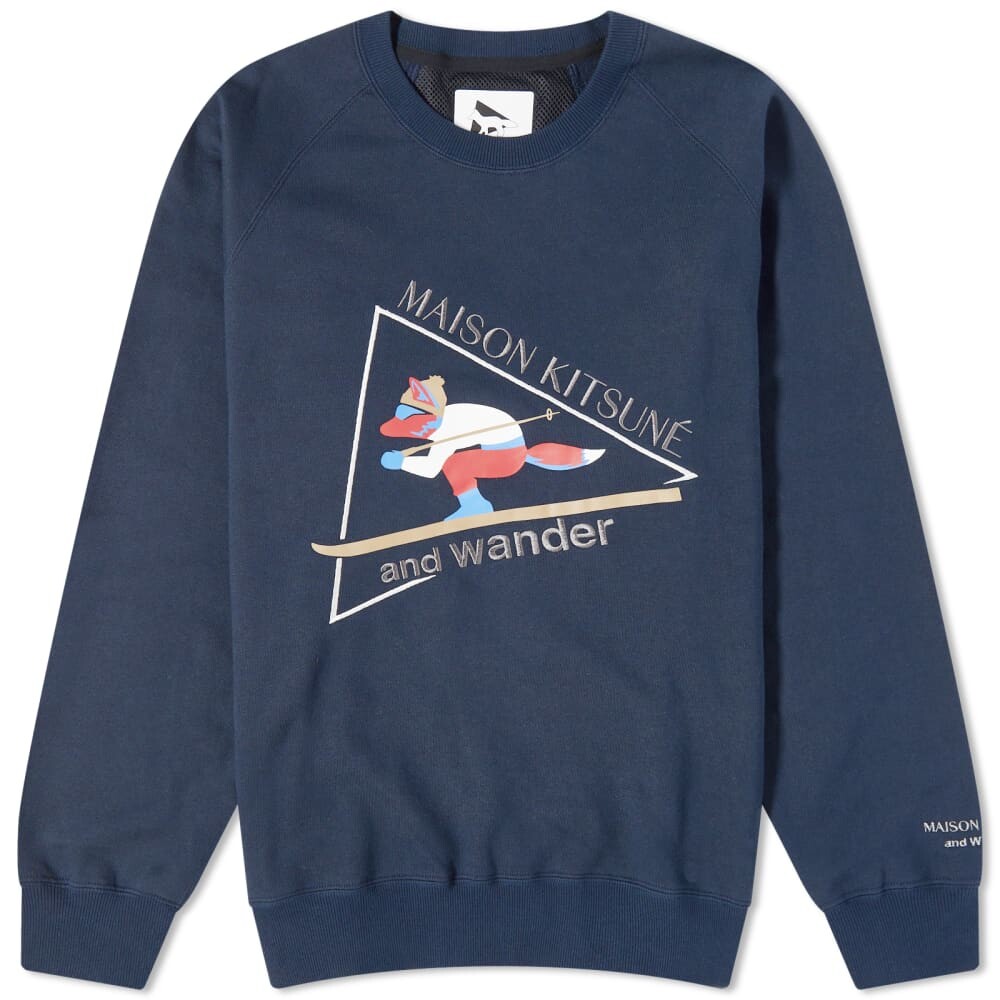 

Свитшот And Wander x Maison Kitsune Crew Sweat