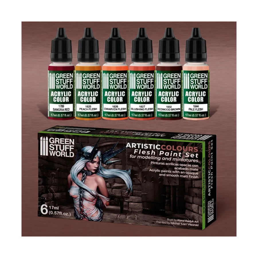 

Художественные цвета — набор телесных красок, Paint - Paint & Ink Sets