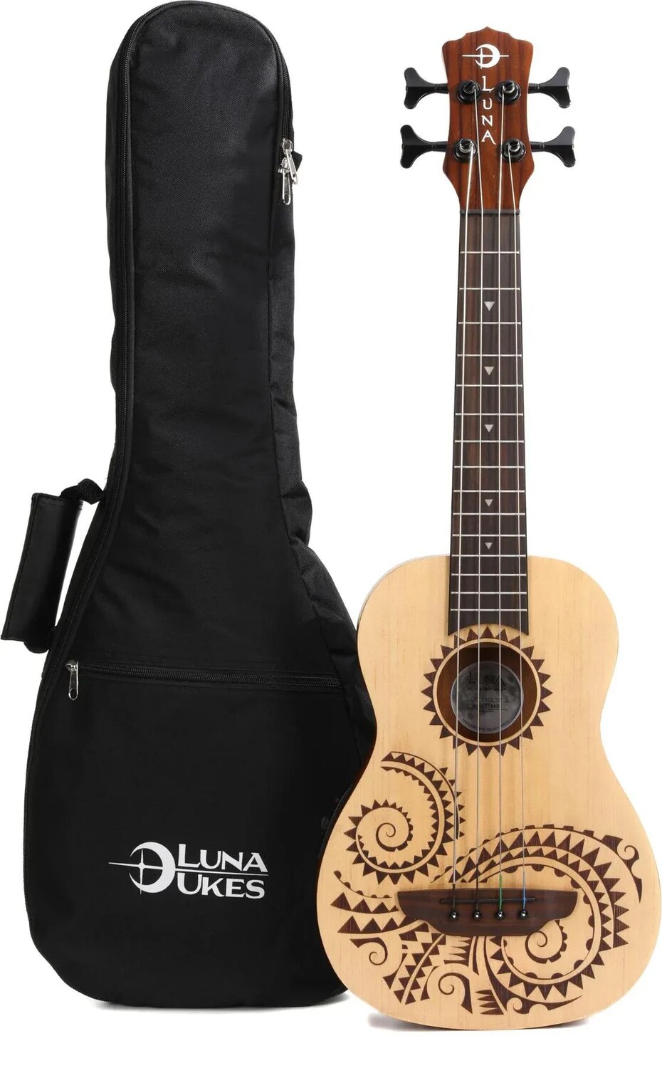 

Luna Tattoo Bass Гавайская гитара - Satin Natural