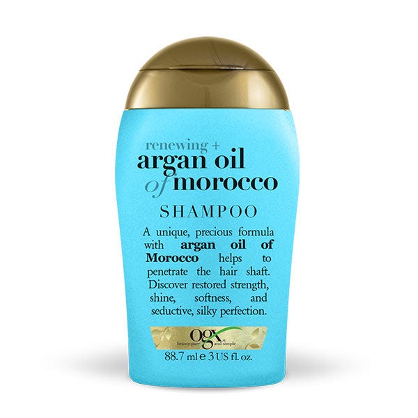 Шампунь с аргановым маслом Марокко 88 мл Ogx восстанавливающий шампунь для волос ogx с аргановым маслом марокко 385 мл