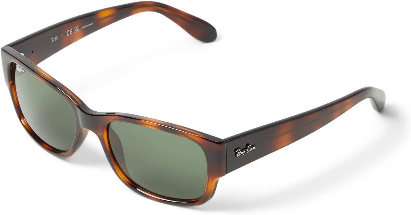 

Солнцезащитные очки 55 mm 0RB4388 Ray-Ban, цвет Havana/Green
