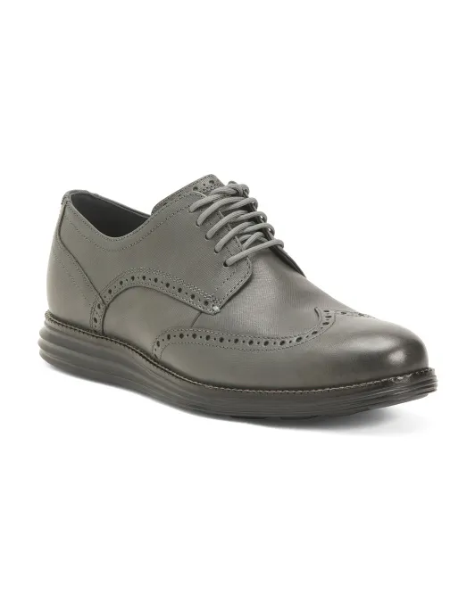 

Мужские кожаные оригинальные туфли Grand Wingtip Cole Haan, цвет Turbulence