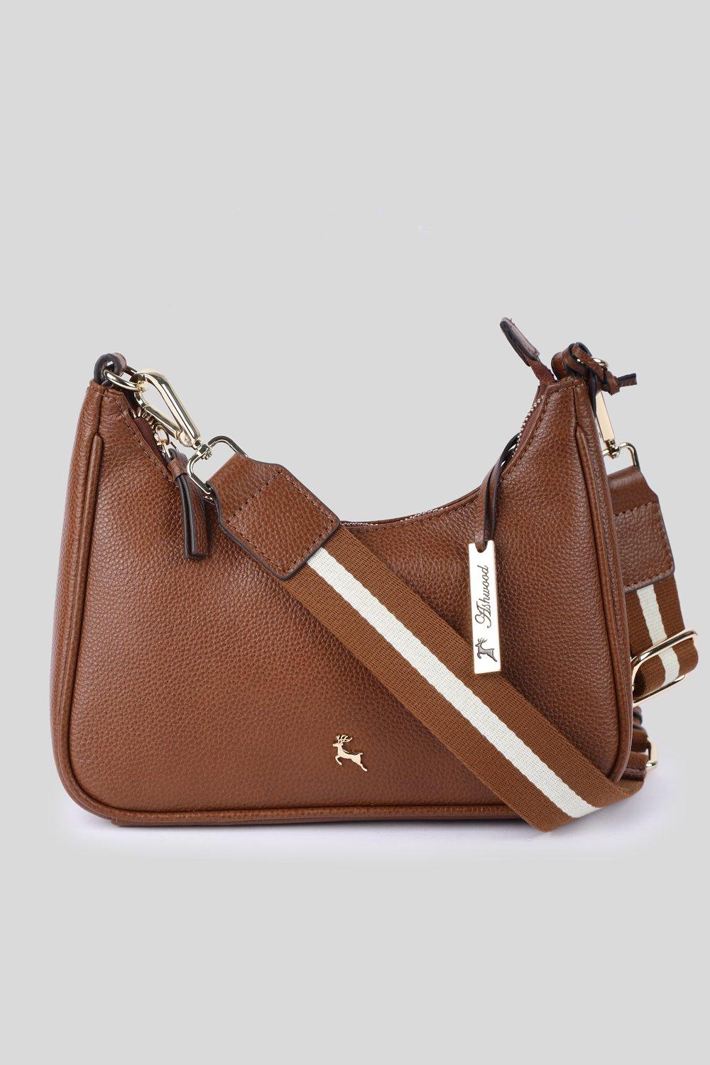 Сумка через плечо Bella Toscana из натуральной кожи с лямкой Ashwood Leather, коричневый сумка ashwood leather 1332 tan