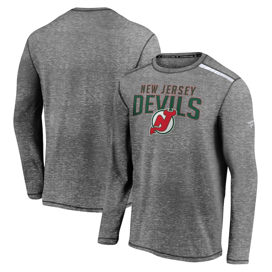 

Футболка с длинным рукавом Fanatics Branded New Jersey Devils, серый
