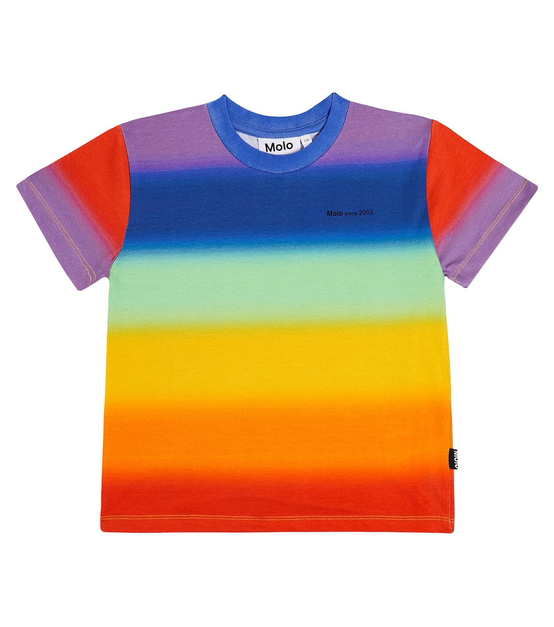 Полосатая футболка Roxo из хлопкового джерси Molo, разноцветный фотографии