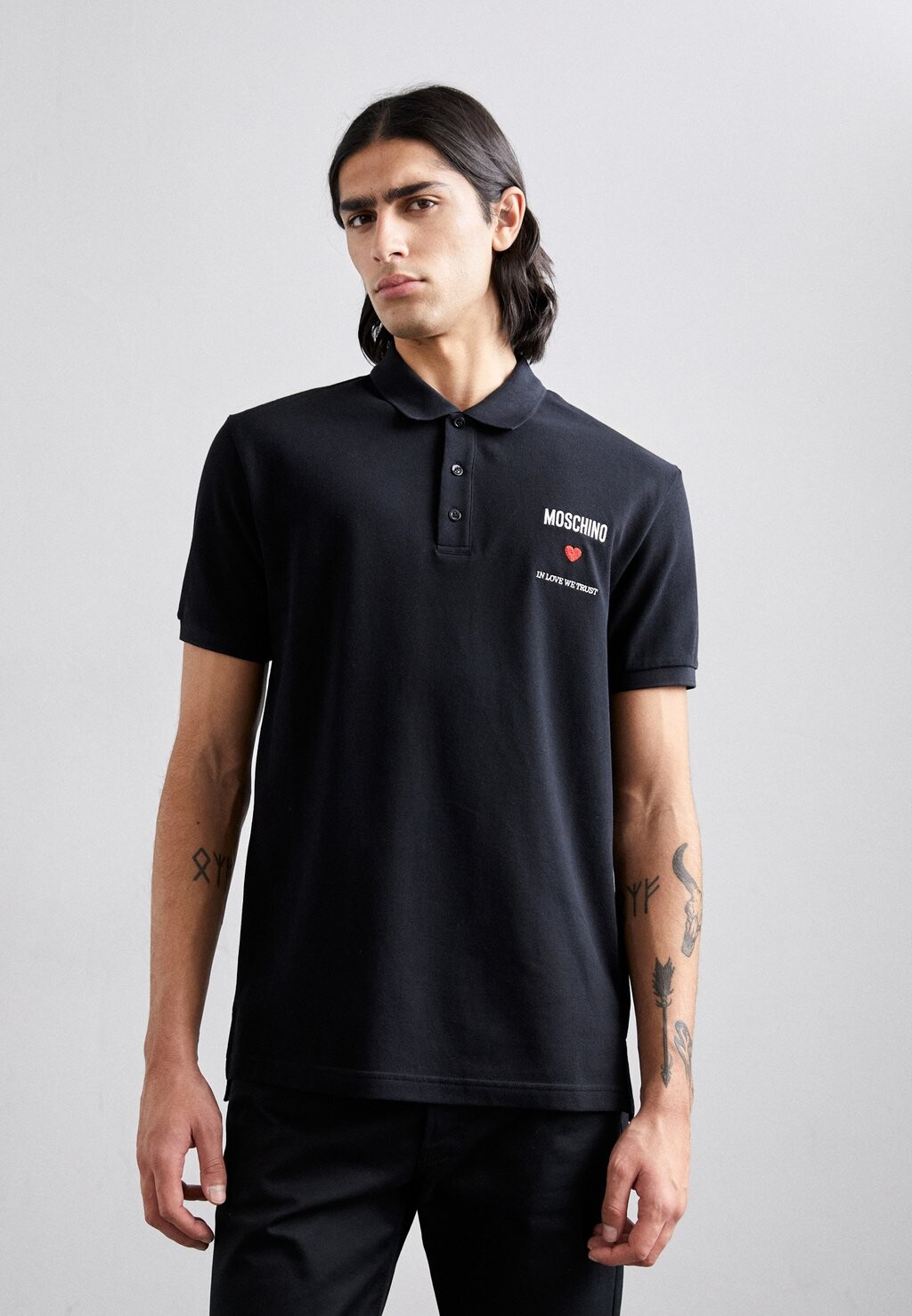 

Рубашка-поло MOSCHINO, цвет black
