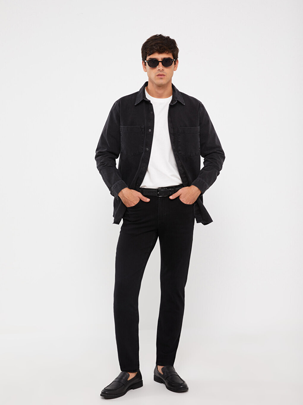 

779 Мужские джинсовые брюки стандартного кроя LCW Jeans, черное родео