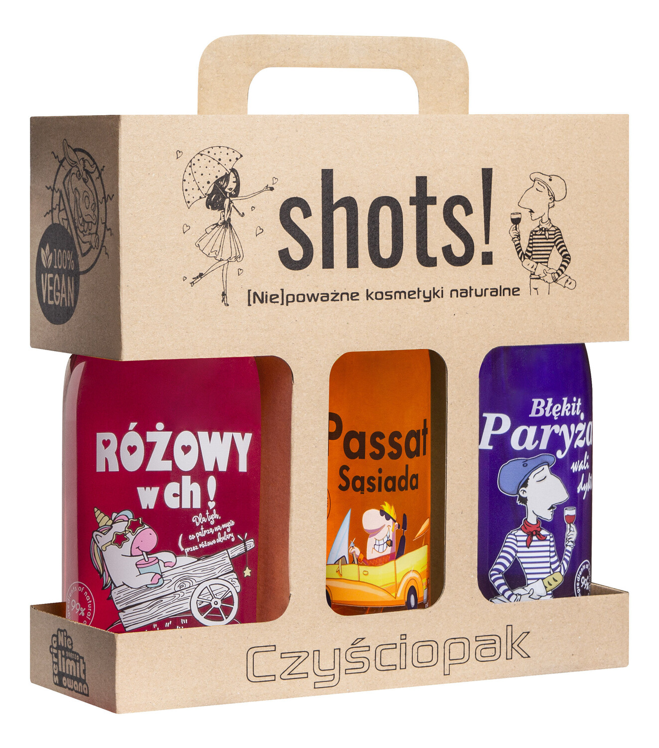 

Набор: мужской гель для душа Shots! Czyściopak, 500 мл