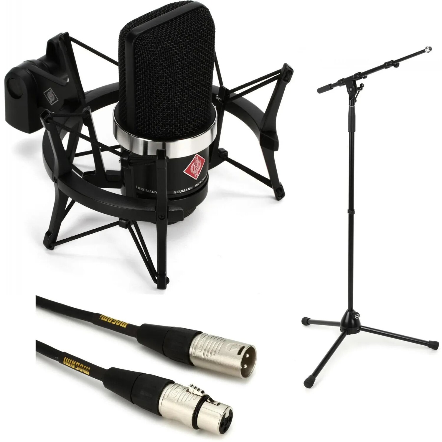 

Студийный комплект Neumann TLM 102 с подставкой и кабелем — черный